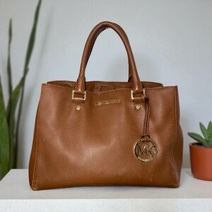 Michael Kors Tan Leather Satchel